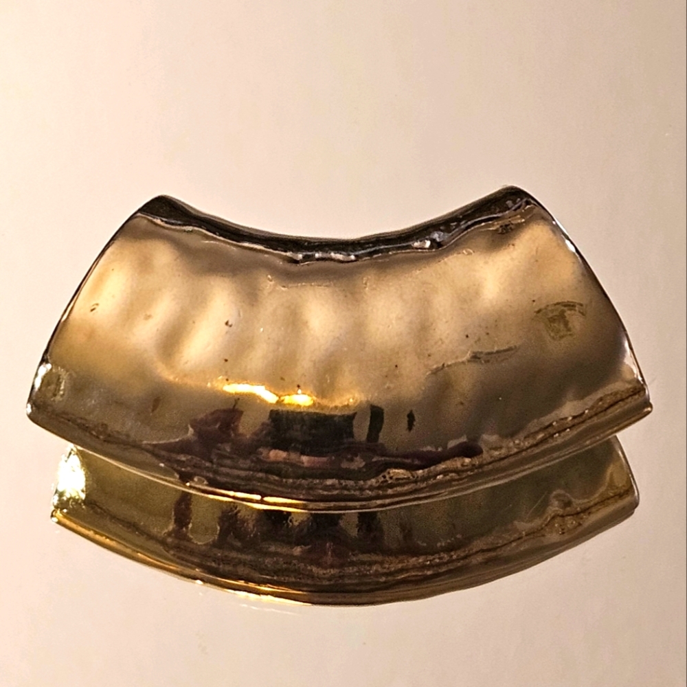 Vintage Gold-Tone Scarf Slide - Picture 2 of 4